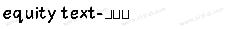 equity text字体转换